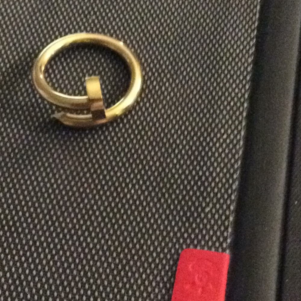 Faux designer nail ring